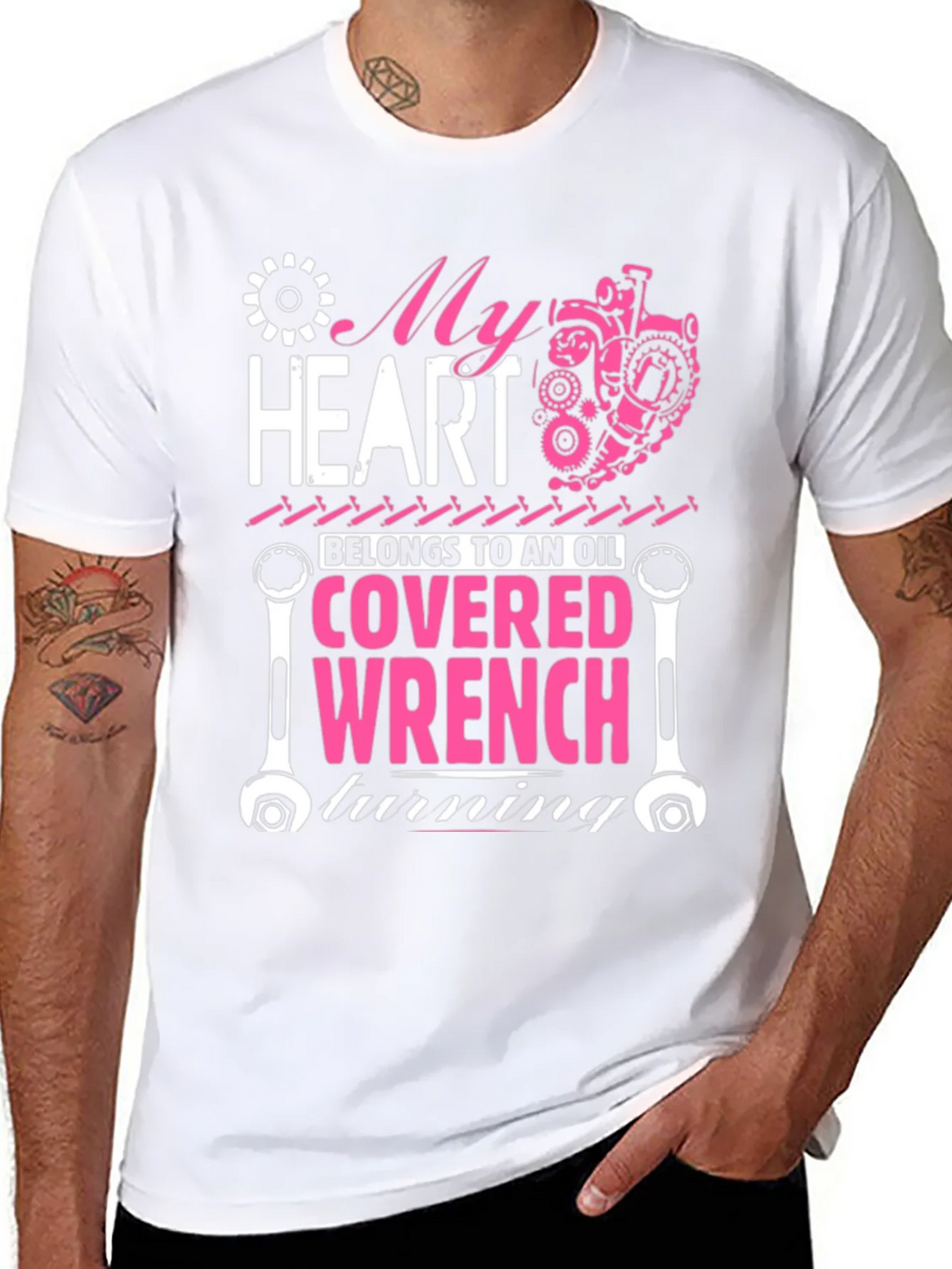 My Heart Belongs to an Oil Covered Wrench T-Shirt product image 7
