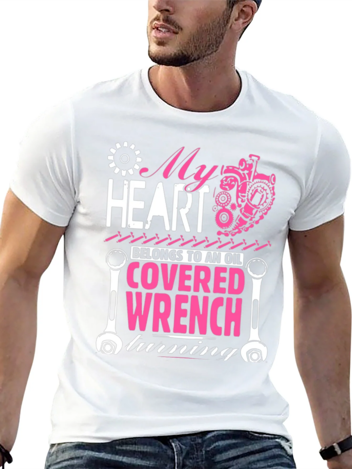 My Heart Belongs to an Oil Covered Wrench T-Shirt product image 12