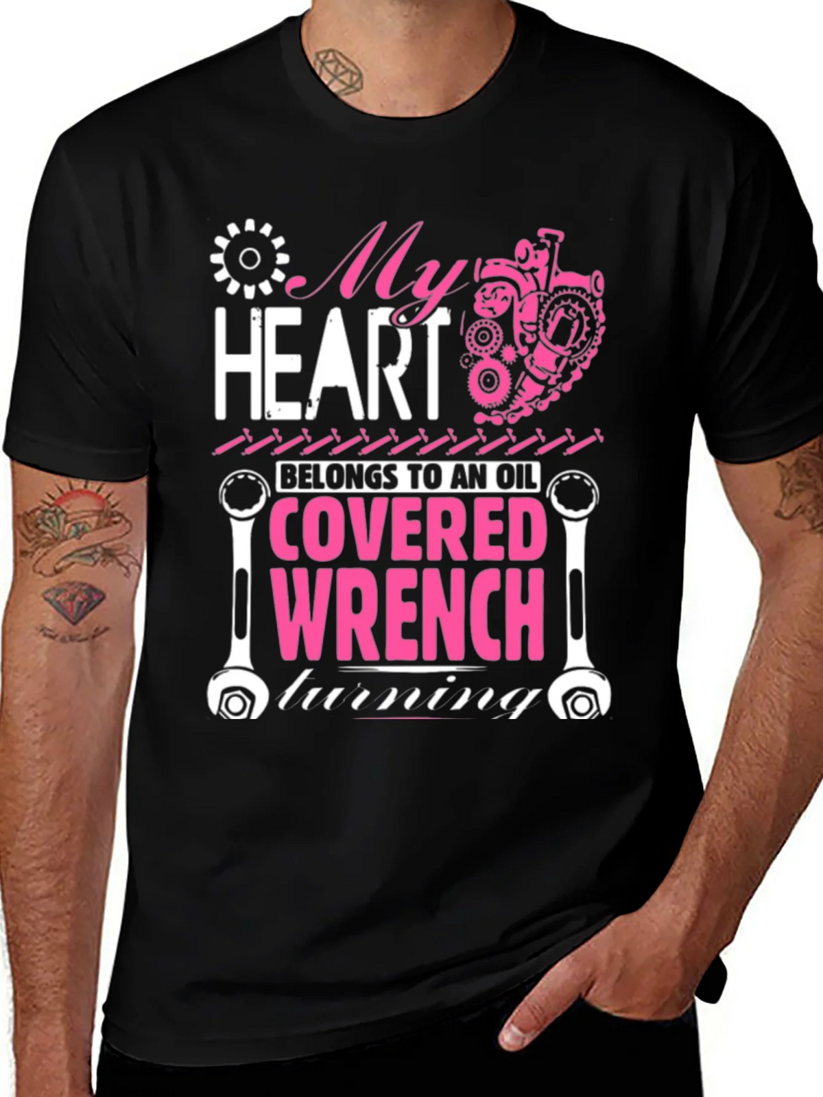 My Heart Belongs to an Oil Covered Wrench T-Shirt product image 1