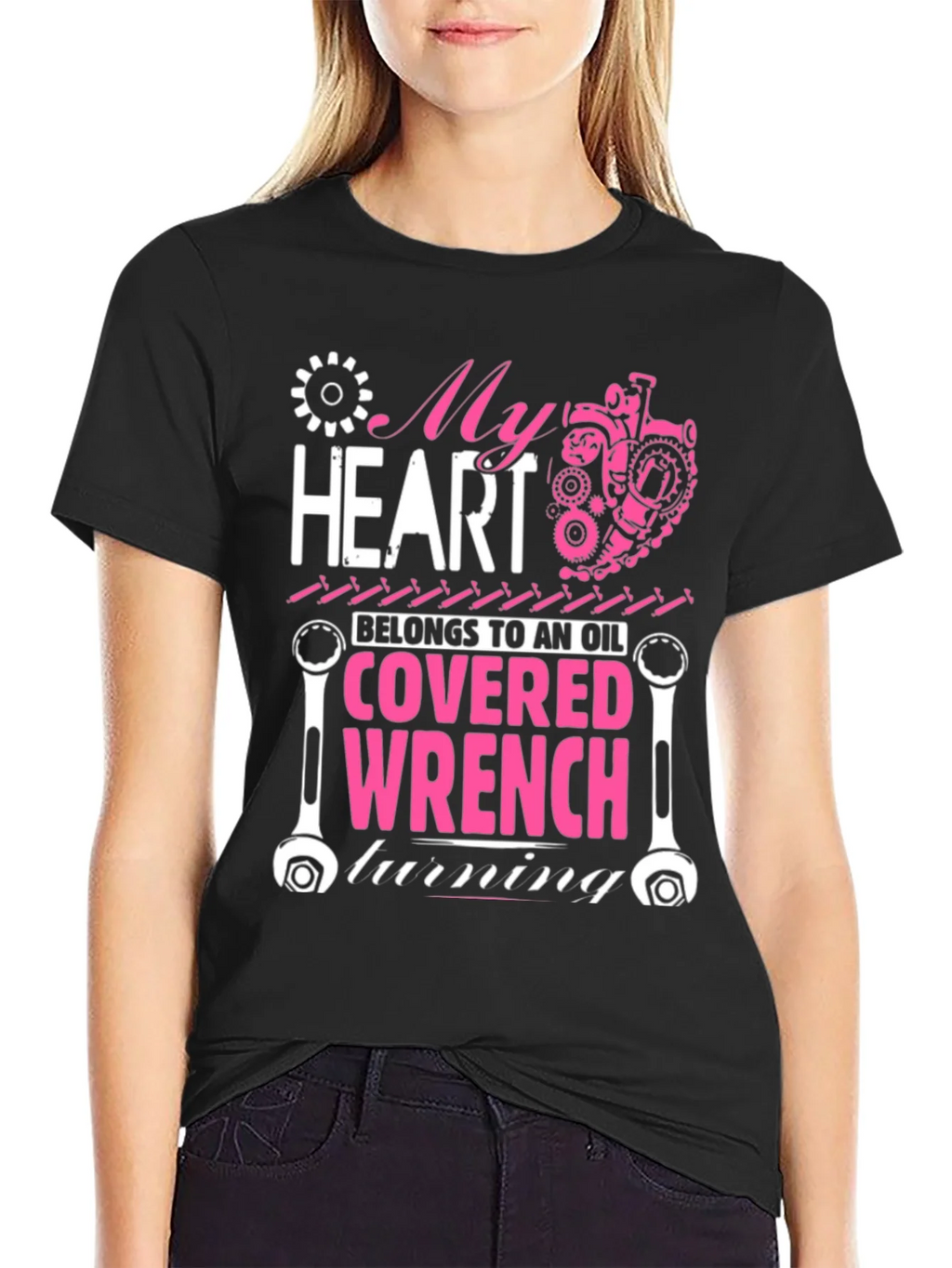 My Heart Belongs to an Oil Covered Wrench T-Shirt product image 2