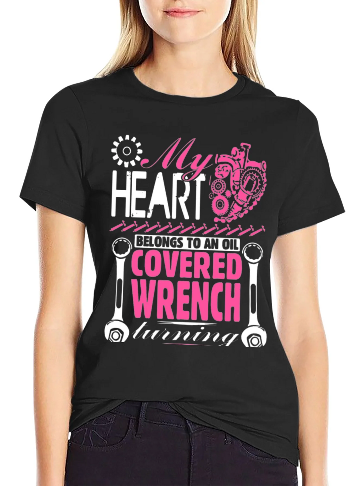 My Heart Belongs to an Oil Covered Wrench T-Shirt product image 2