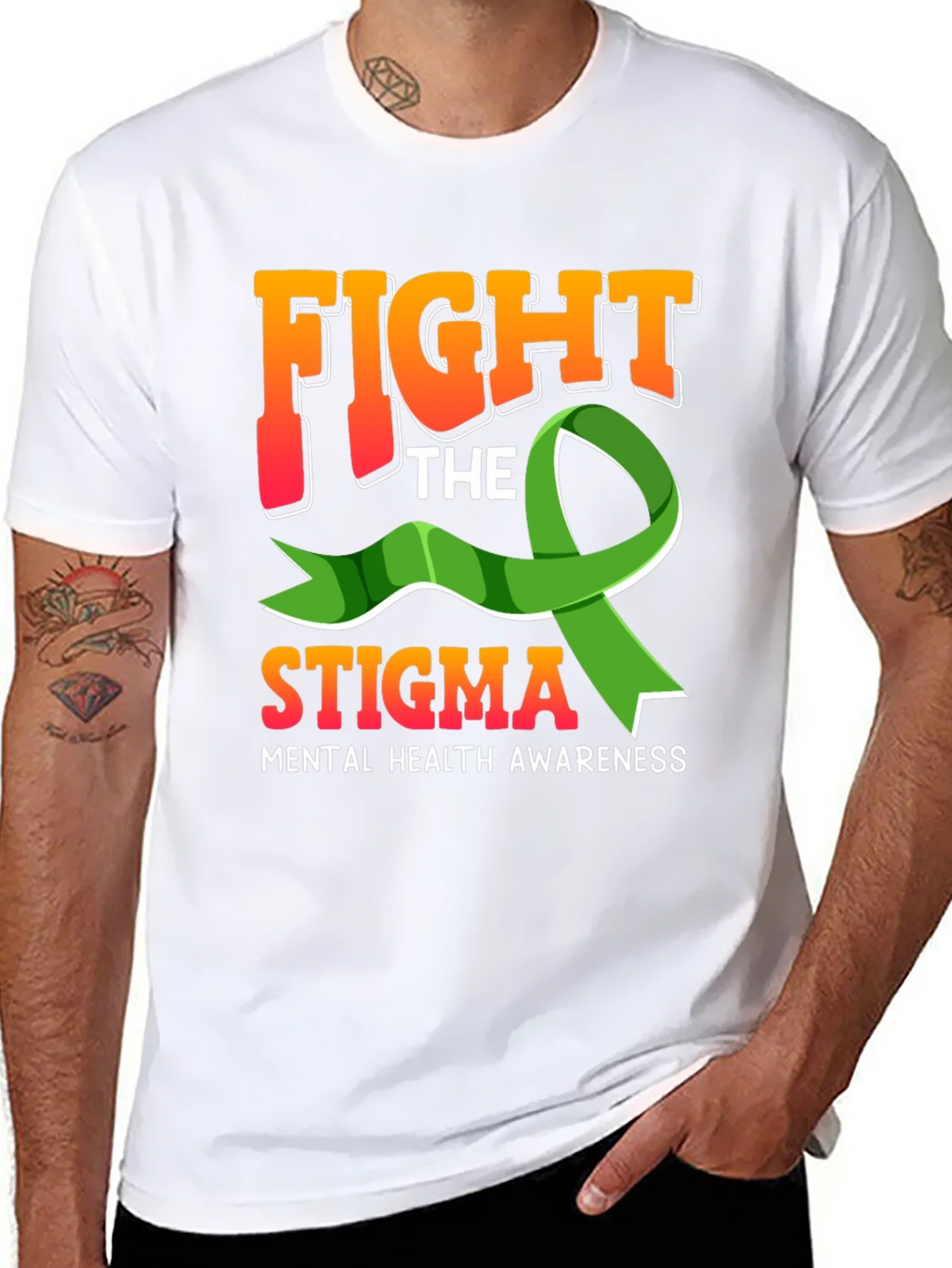 Fight The Stigma Mental Health Awareness Graphic Tee product image 6