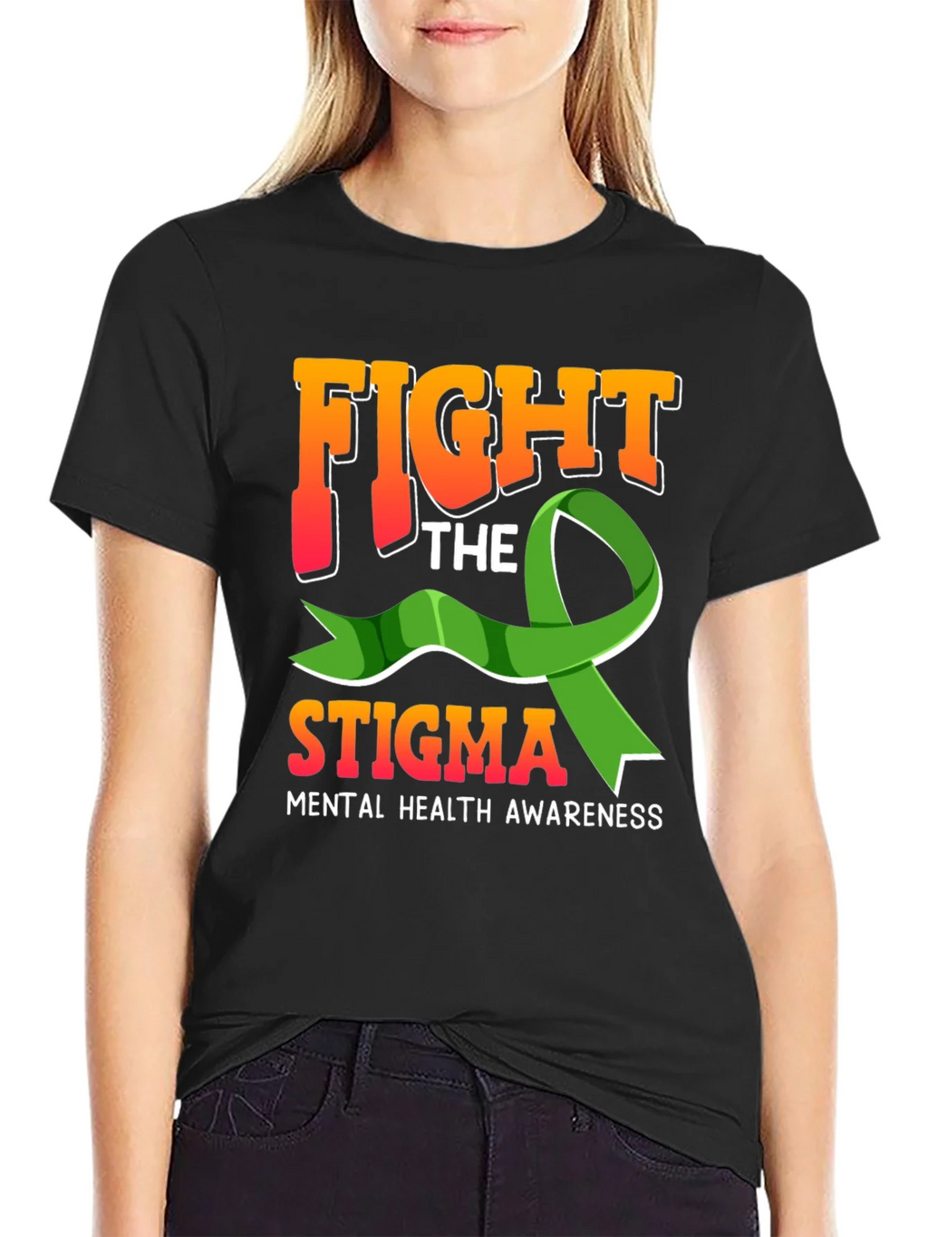 Fight The Stigma Mental Health Awareness Graphic Tee product image 2