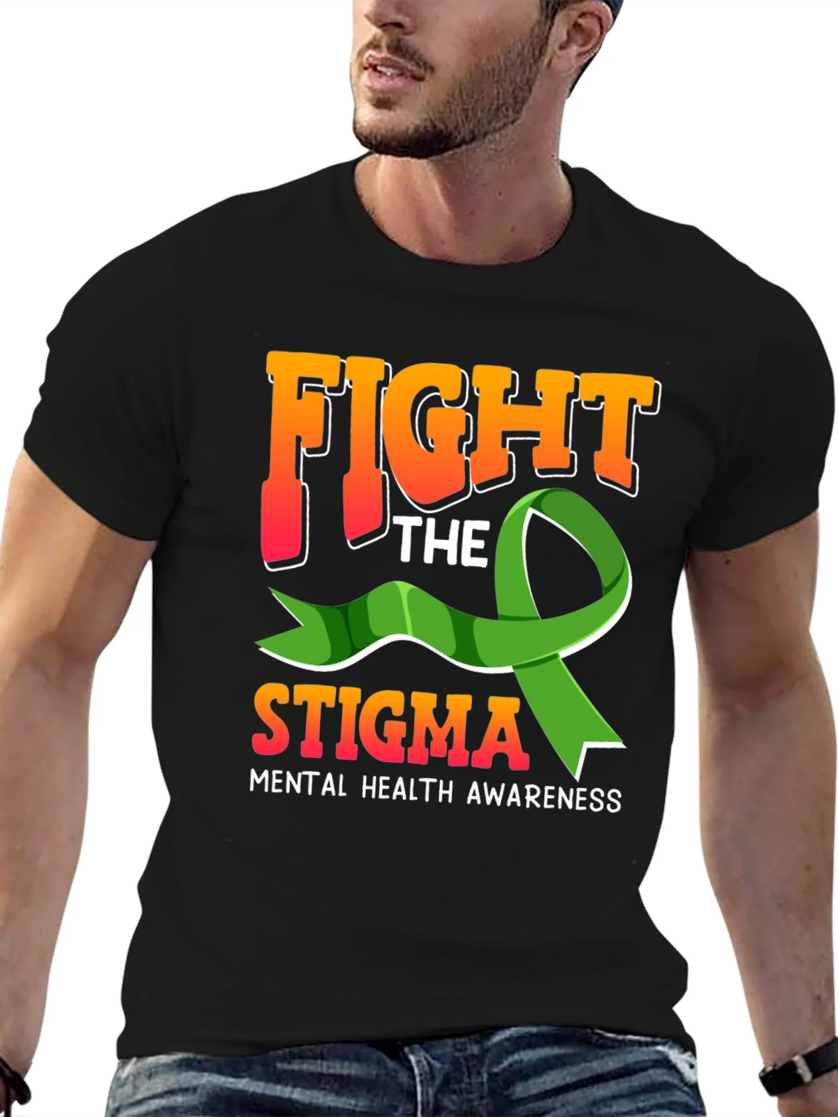 Fight The Stigma Mental Health Awareness Graphic Tee product image 5