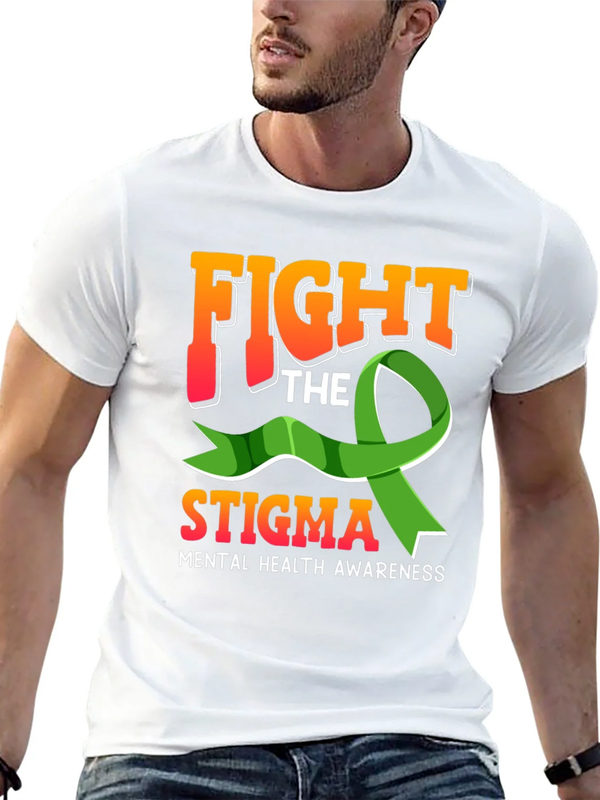 Fight The Stigma Mental Health Awareness Graphic Tee product image 11
