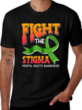 Fight The Stigma Mental Health Awareness Graphic Tee product image 1