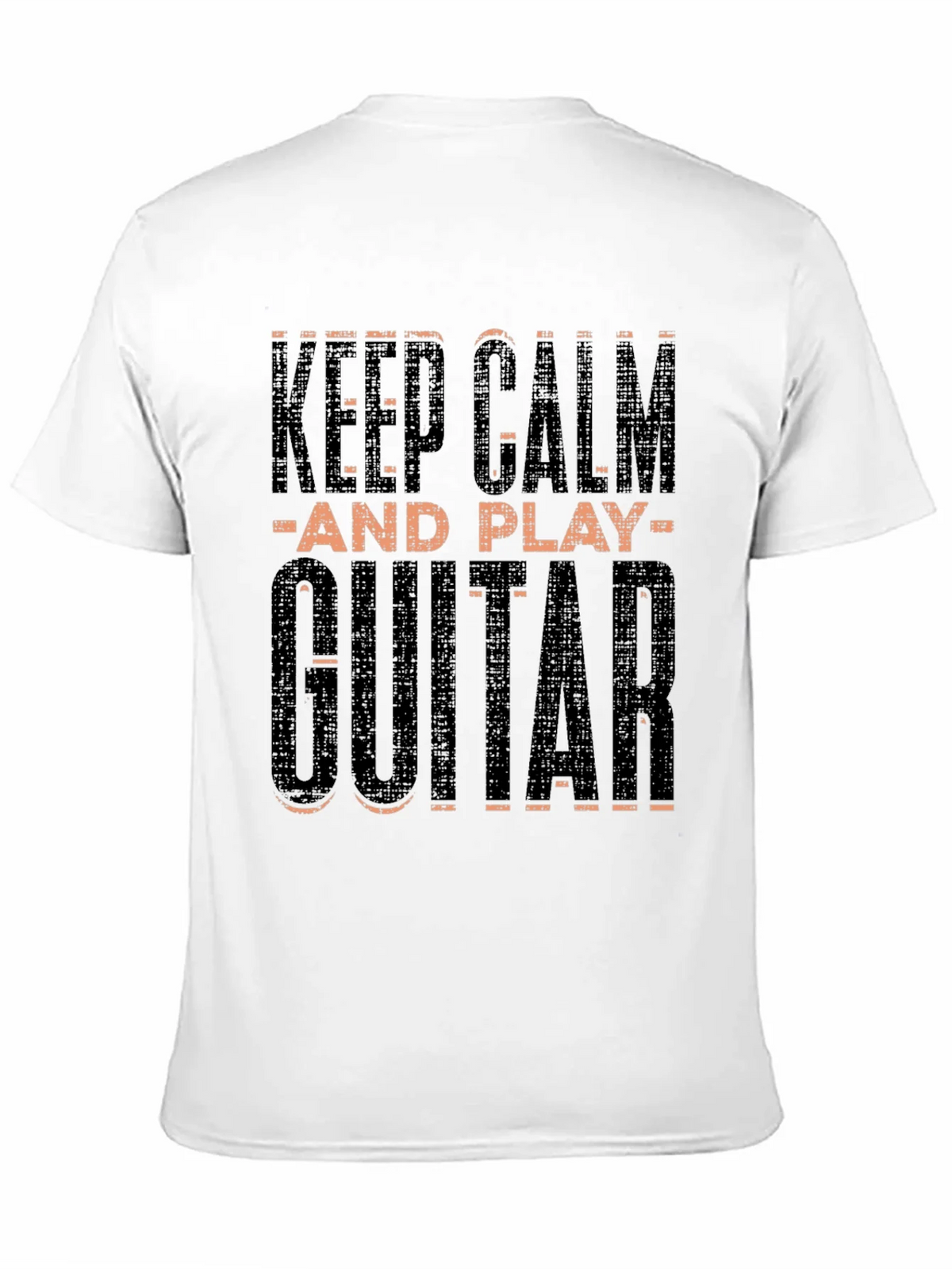 Keep Calm and Play Guitar Black T-Shirt product image 9