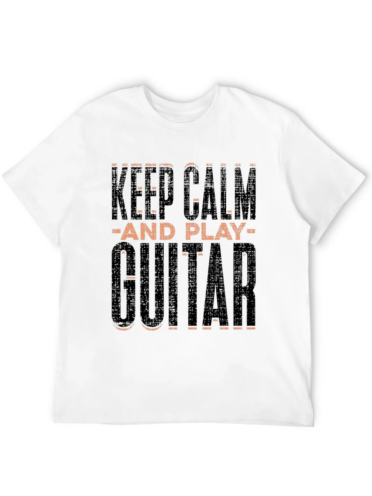 Keep Calm and Play Guitar Black T-Shirt product image 10