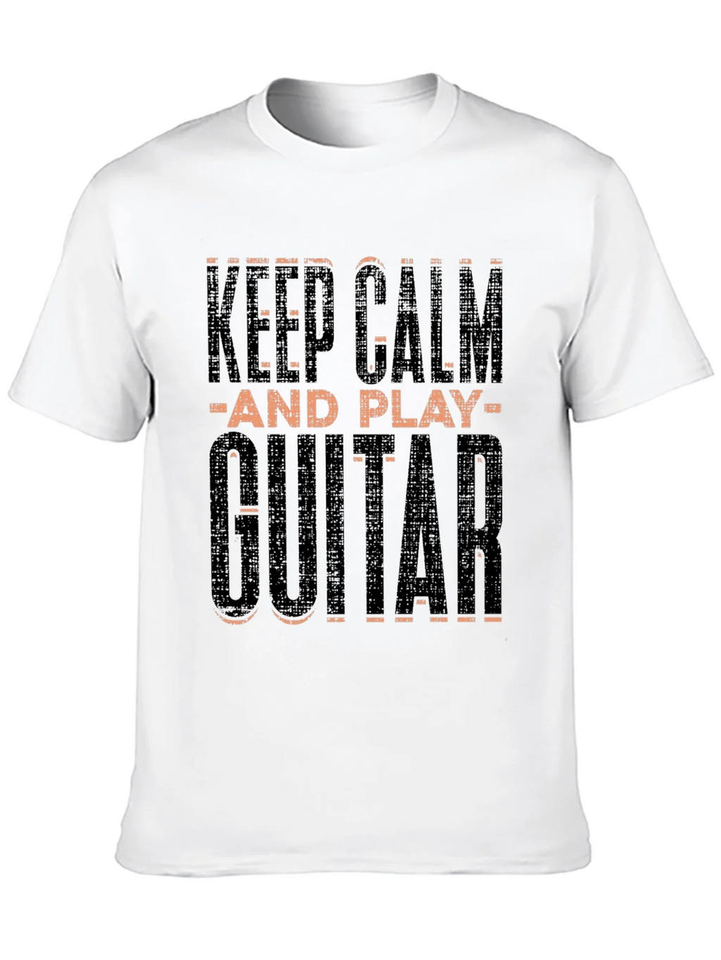 Keep Calm and Play Guitar Black T-Shirt product image 8