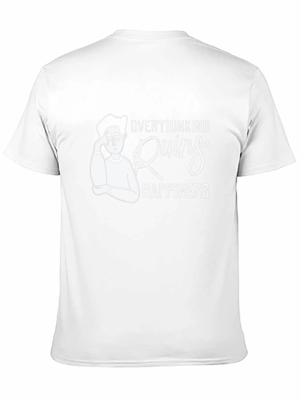 Overthinking Ruins Happiness Graphic T-Shirt product image 7