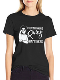 Overthinking Ruins Happiness Graphic T-Shirt product image 1