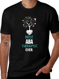 Best ABA Therapist Ever T-Shirt Autism Awareness product image 1