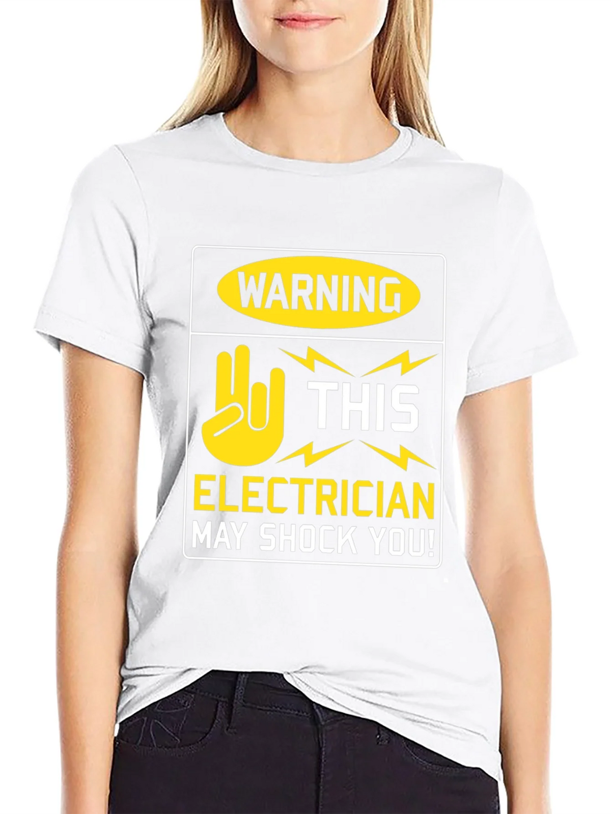 Electrician Warning T-Shirt - May Shock You! Funny Tee product image 8