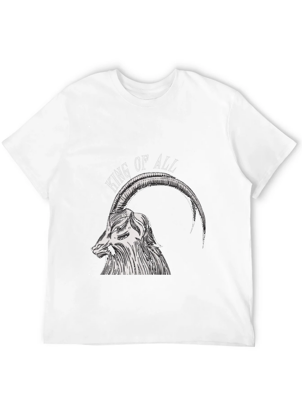 King of All Goat Graphic Tee - Black Cotton Shirt product image 9