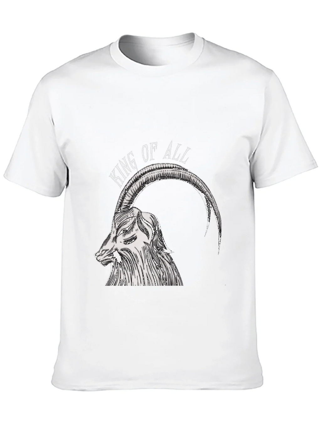 King of All Goat Graphic Tee - Black Cotton Shirt product image 8