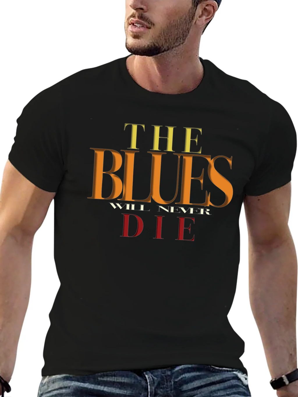 The Blues Will Never Die Graphic Tee product image 6