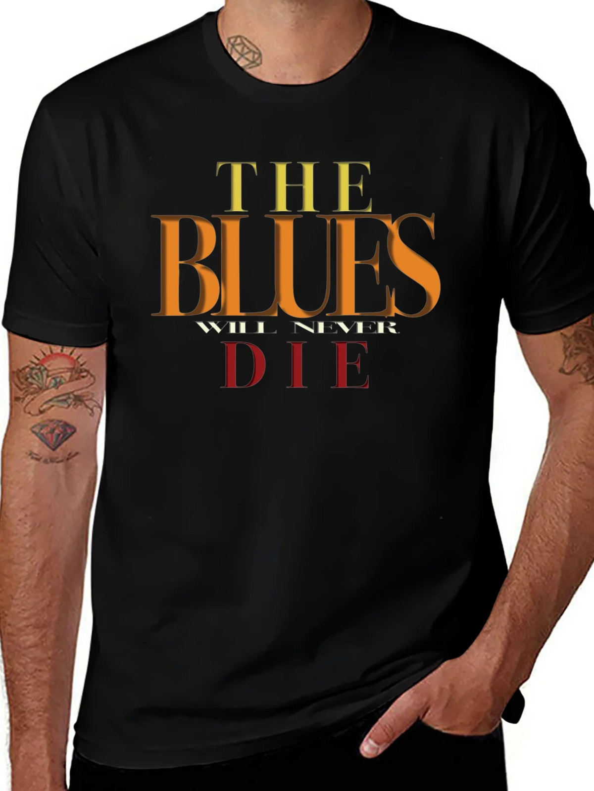The Blues Will Never Die Graphic Tee product image 1