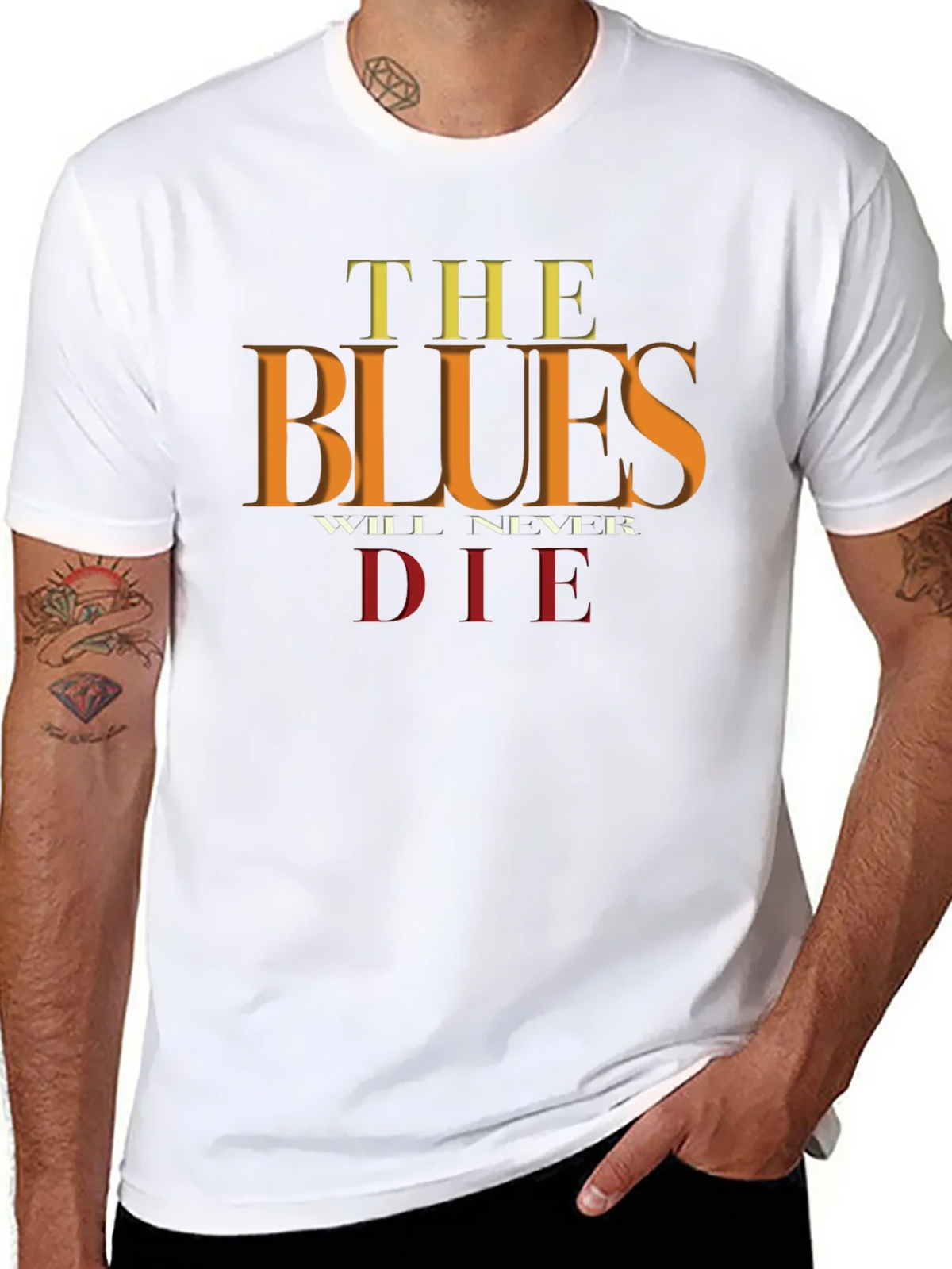 The Blues Will Never Die Graphic Tee product image 7