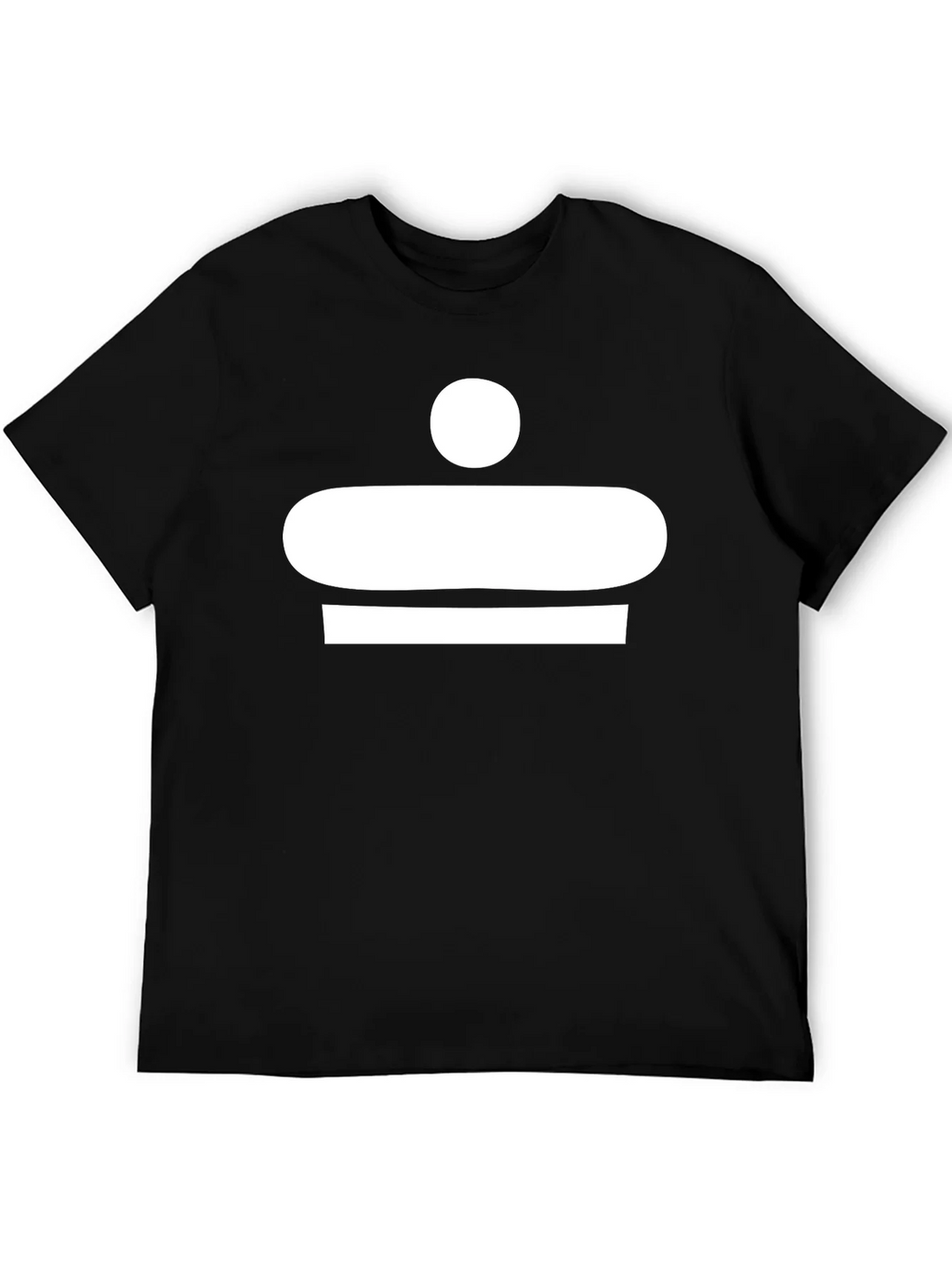 Abstract White Graphic Print Black T-Shirt product image 4