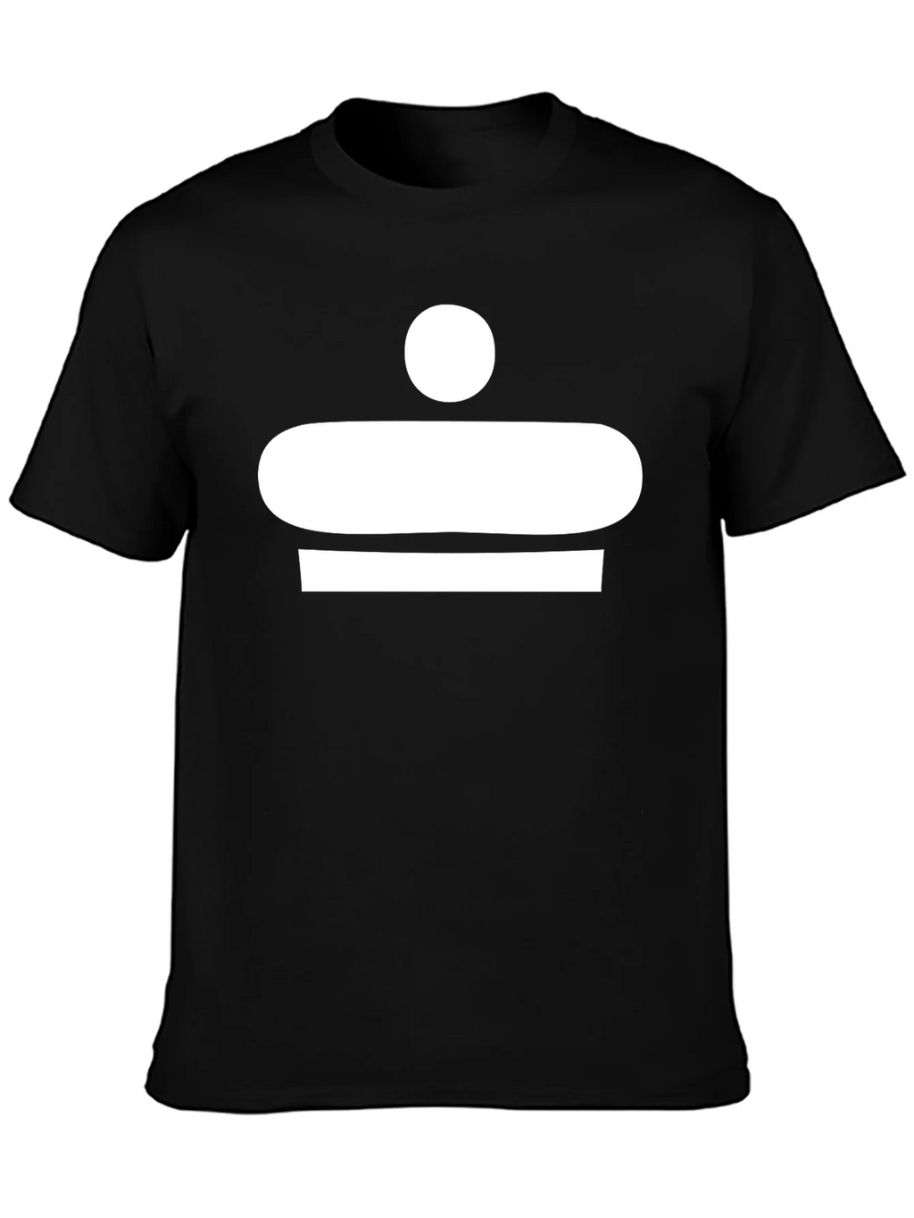 Abstract White Graphic Print Black T-Shirt product image 2