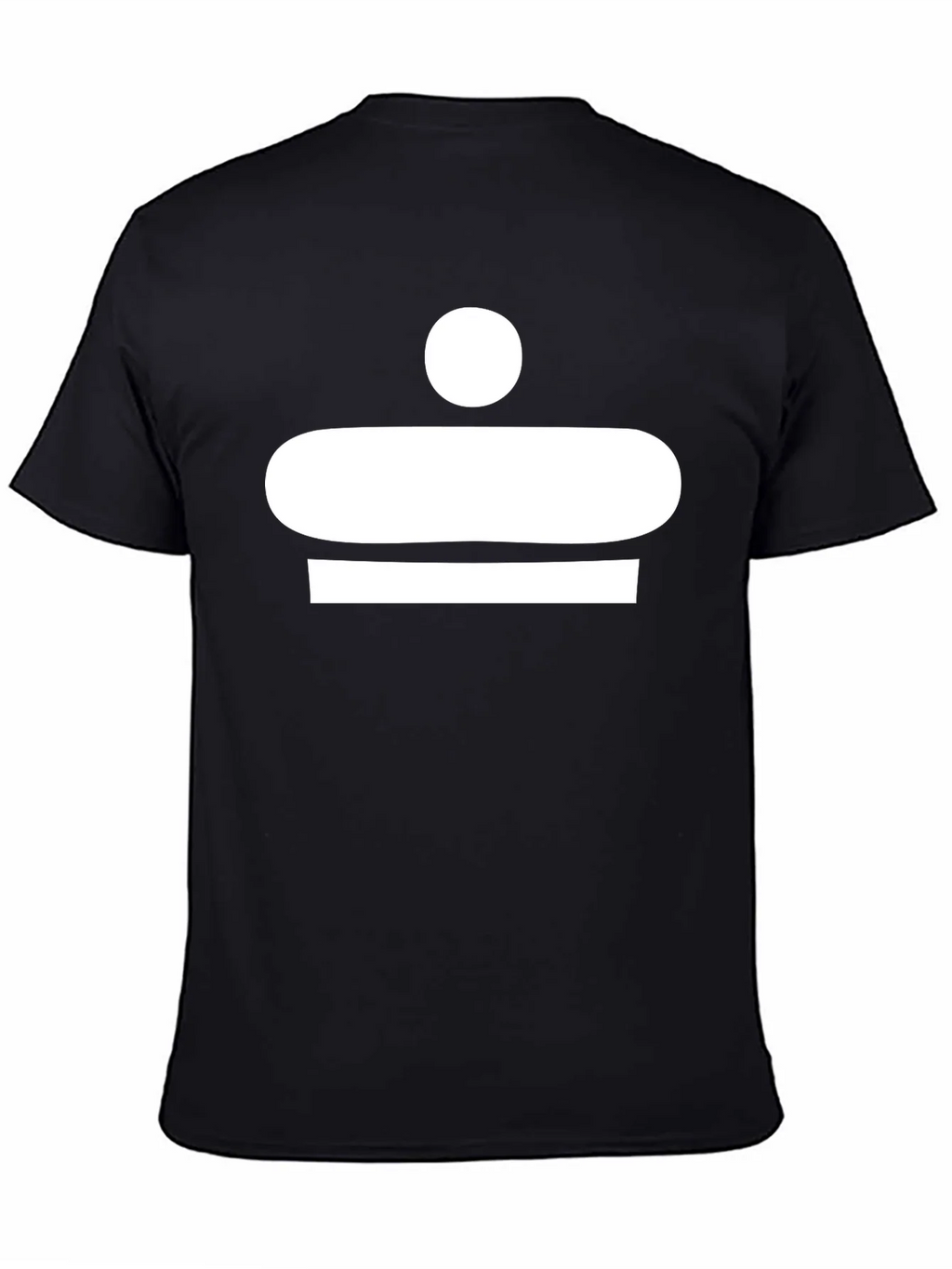 Abstract White Graphic Print Black T-Shirt product image 3