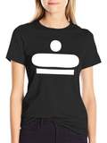 Abstract White Graphic Print Black T-Shirt product image 1