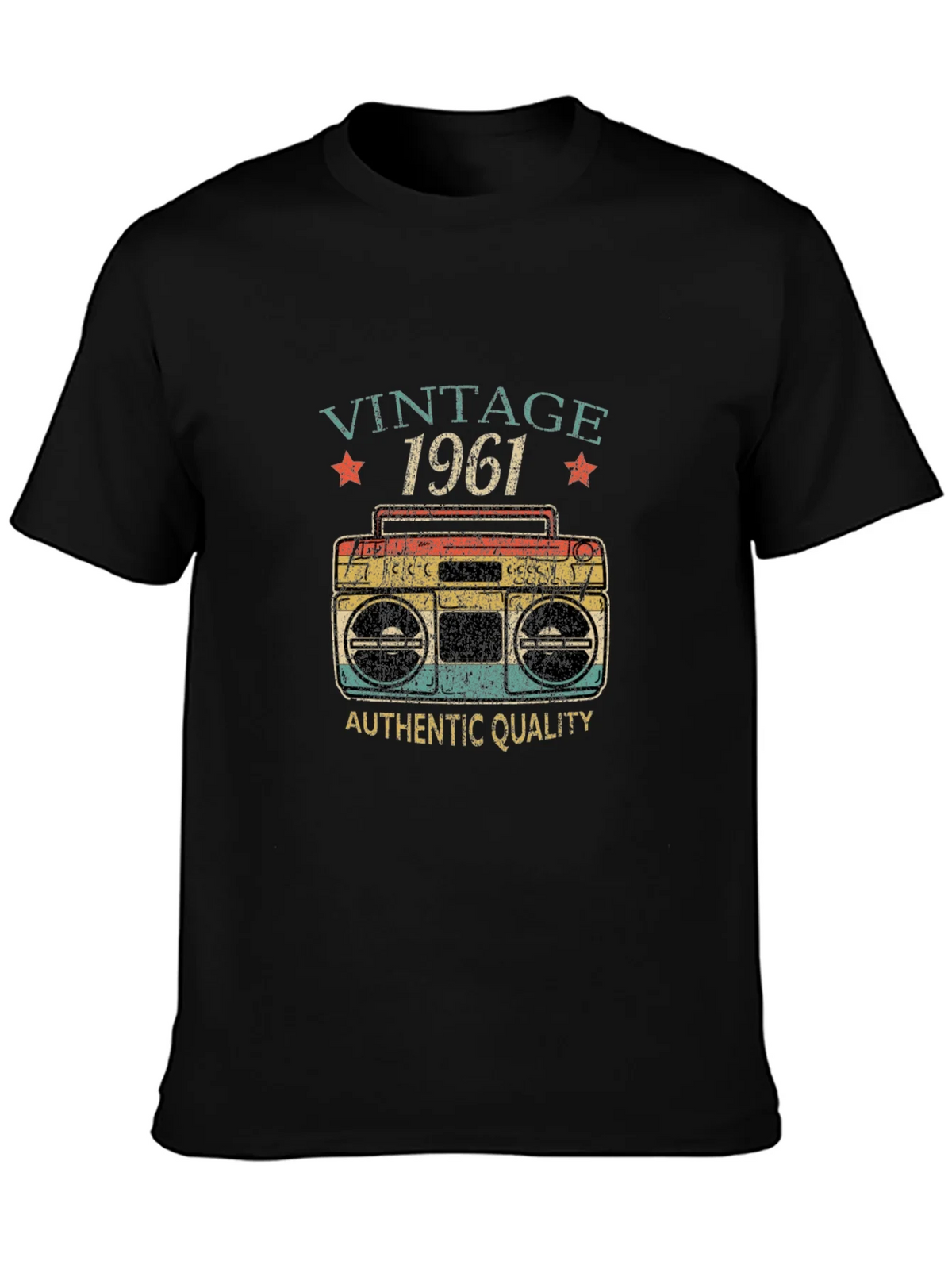 Vintage 1961 Retro Boombox Graphic T-Shirt product image 3