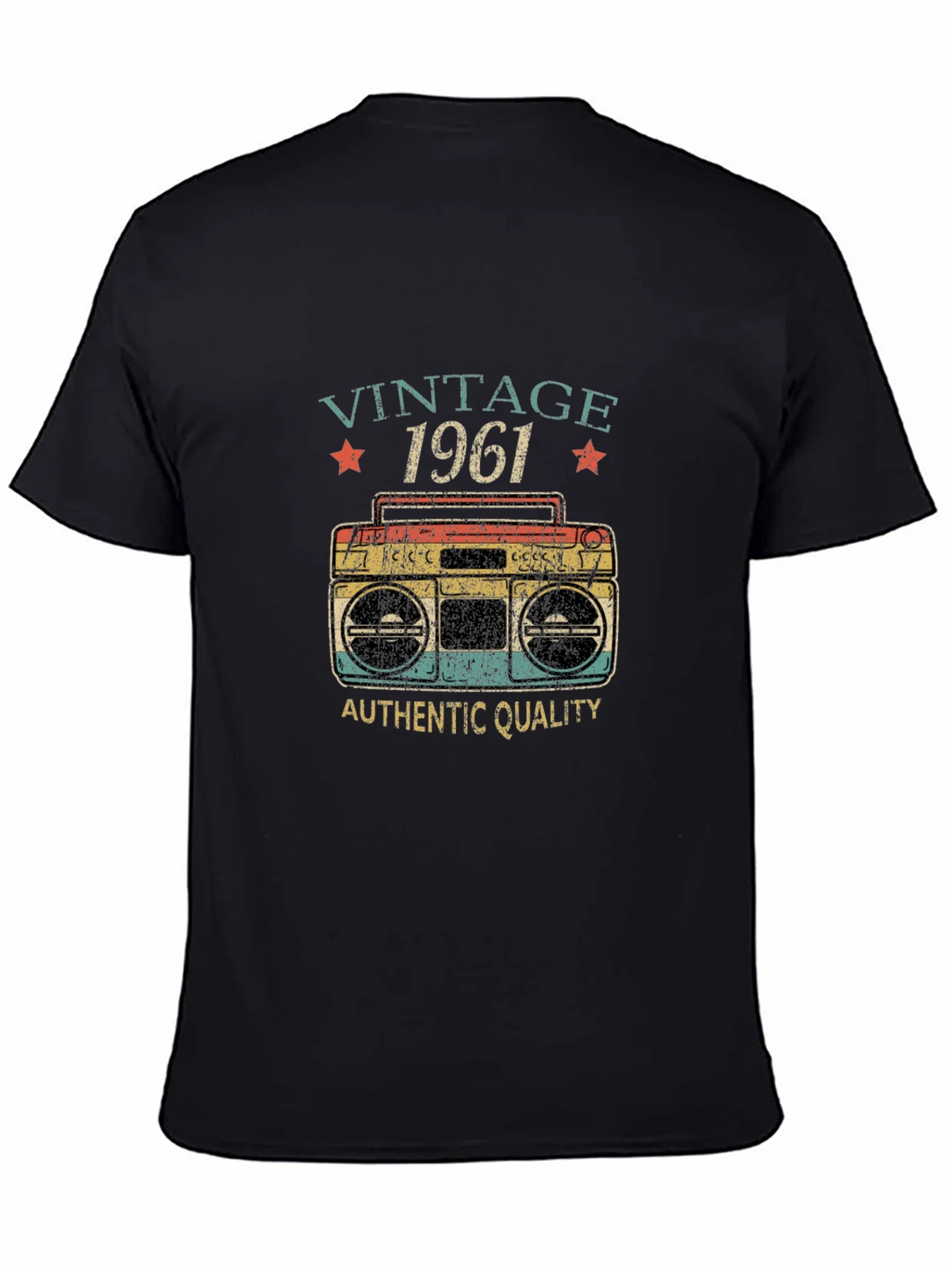 Vintage 1961 Retro Boombox Graphic T-Shirt product image 4