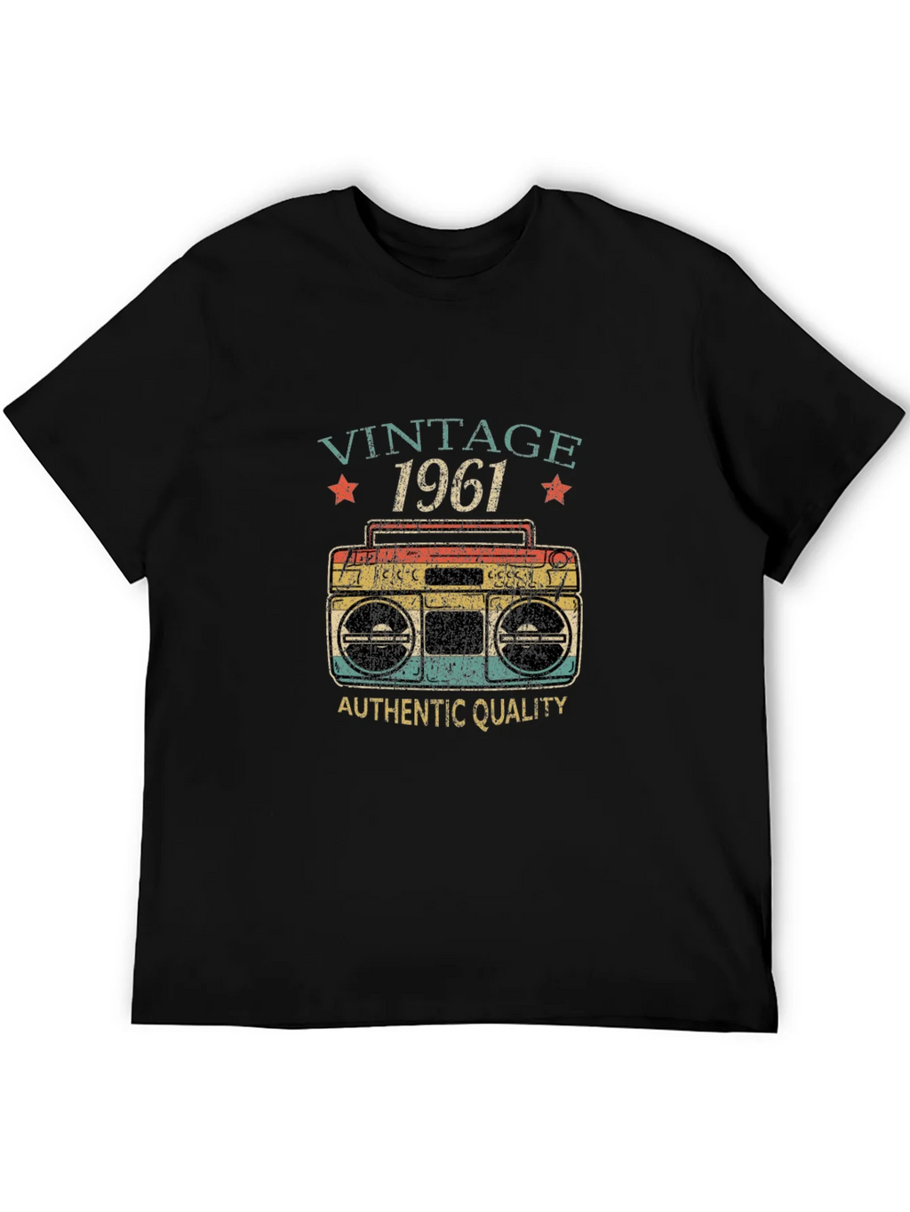 Vintage 1961 Retro Boombox Graphic T-Shirt product image 5