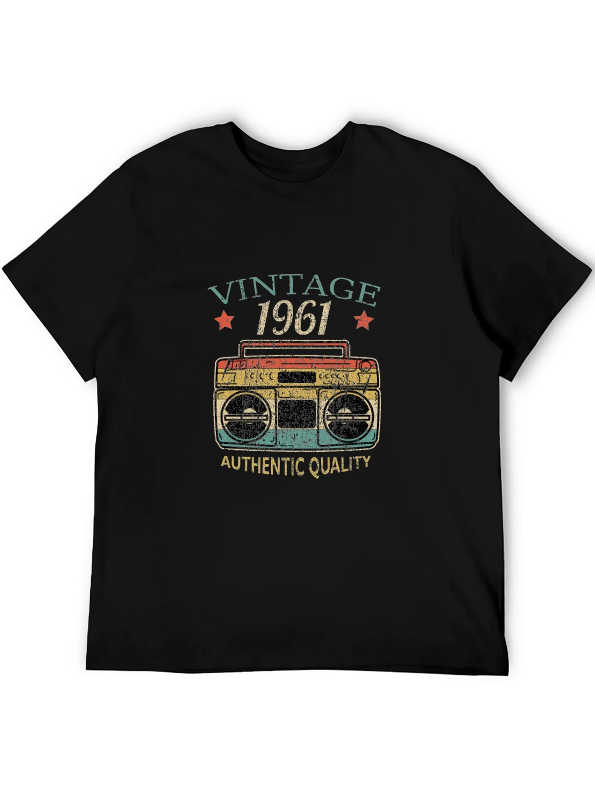 Vintage 1961 Retro Boombox Graphic T-Shirt product image 5