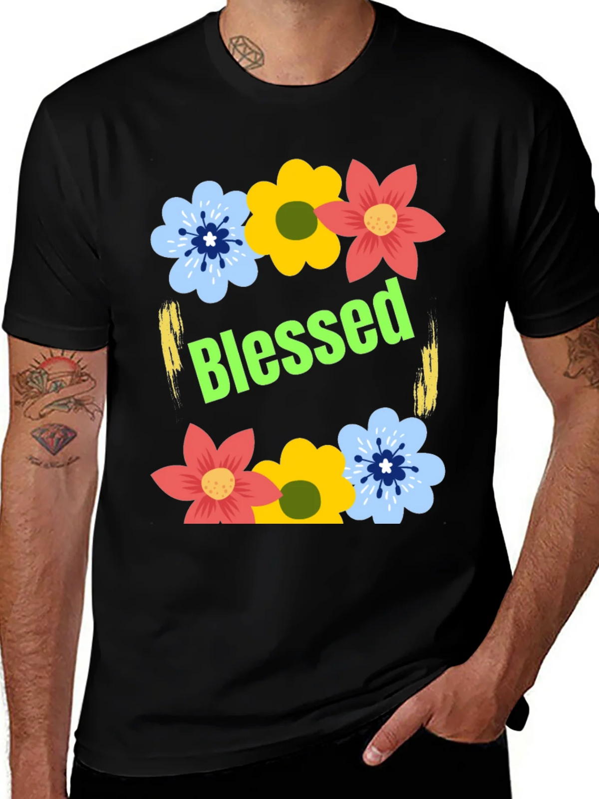 Blessed Floral T-Shirt product image 1