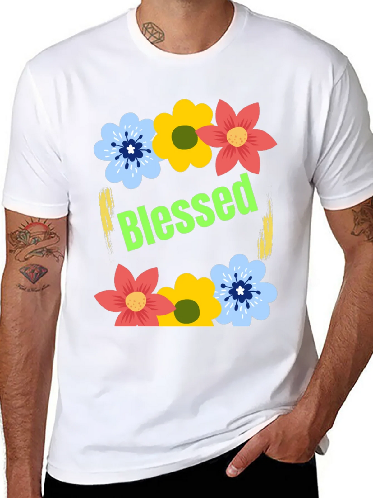 Blessed Floral T-Shirt product image 5