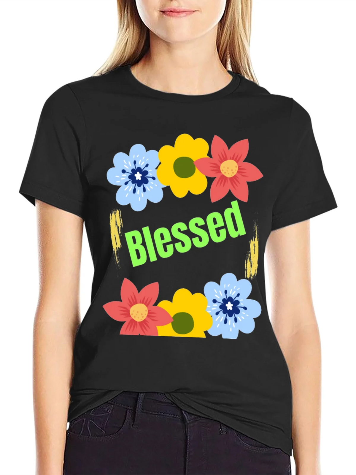 Blessed Floral T-Shirt product image 2