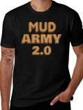 Mud Army 2.0 Black Cotton T-Shirt product image 1