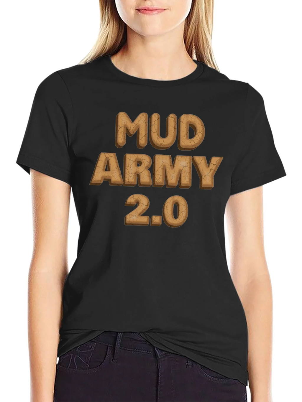 Mud Army 2.0 Black Cotton T-Shirt product image 2