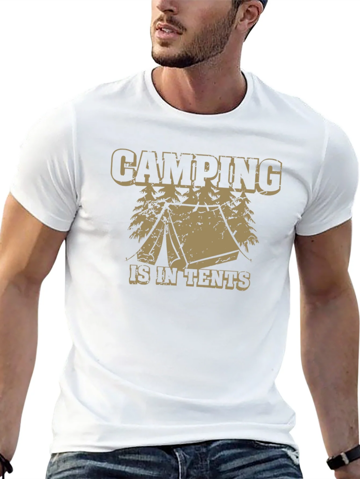 Camping Is In Tents Graphic Tee - Funny Outdoor Adventure product image 11