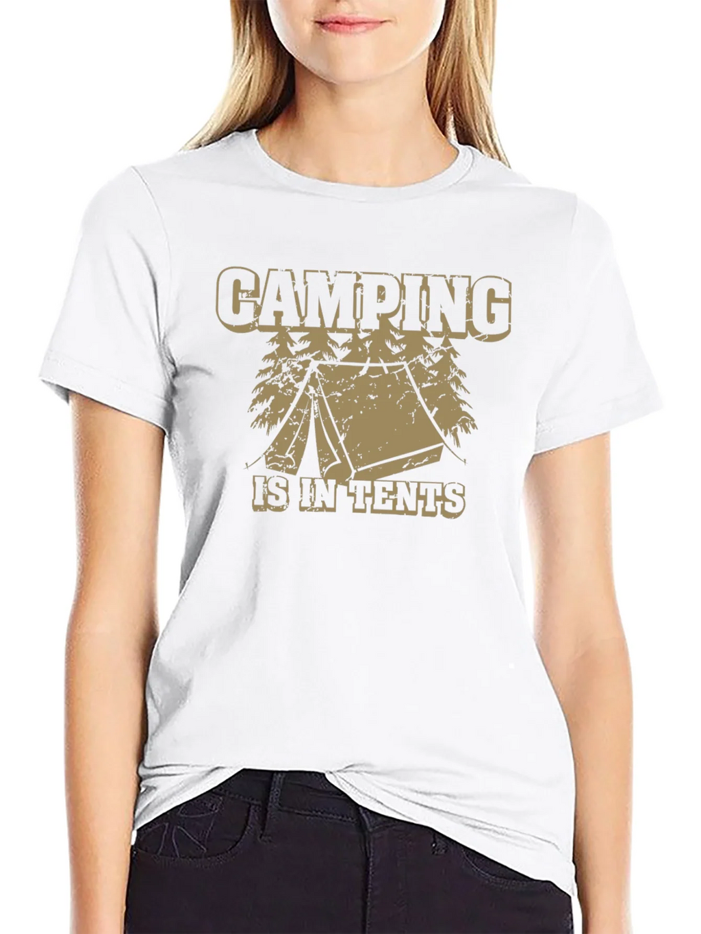 Camping Is In Tents Graphic Tee - Funny Outdoor Adventure product image 7