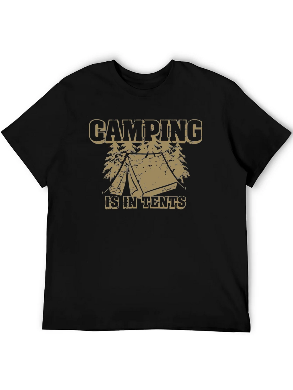 Camping Is In Tents Graphic Tee - Funny Outdoor Adventure product image 4
