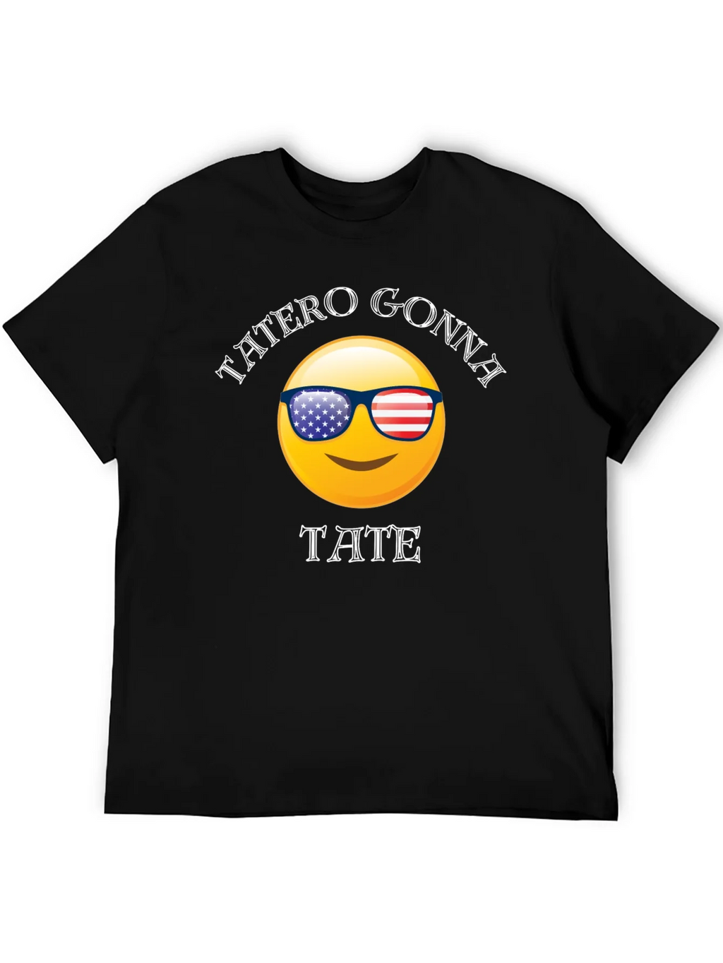 Tatero Gonna Tate T-Shirt Emoji Sunglasses USA Flag Graphic product image 4
