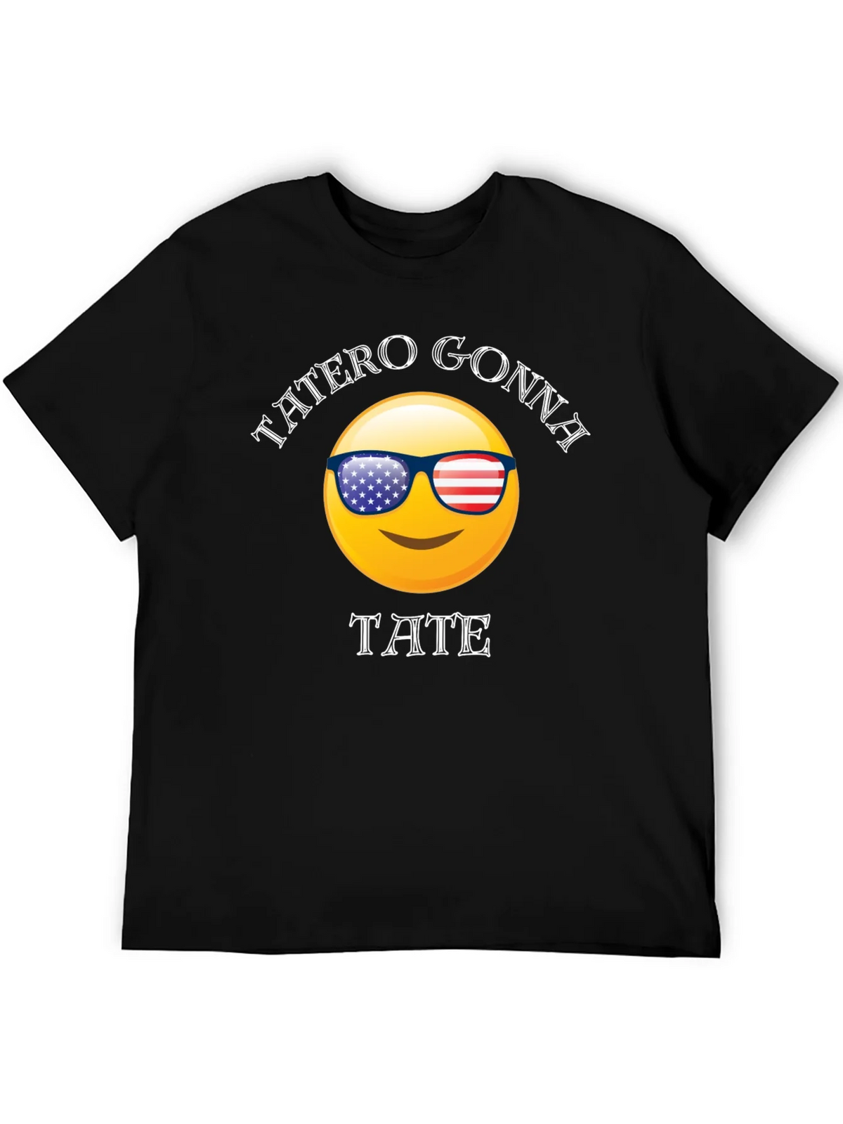 Tatero Gonna Tate T-Shirt Emoji Sunglasses USA Flag Graphic product image 4