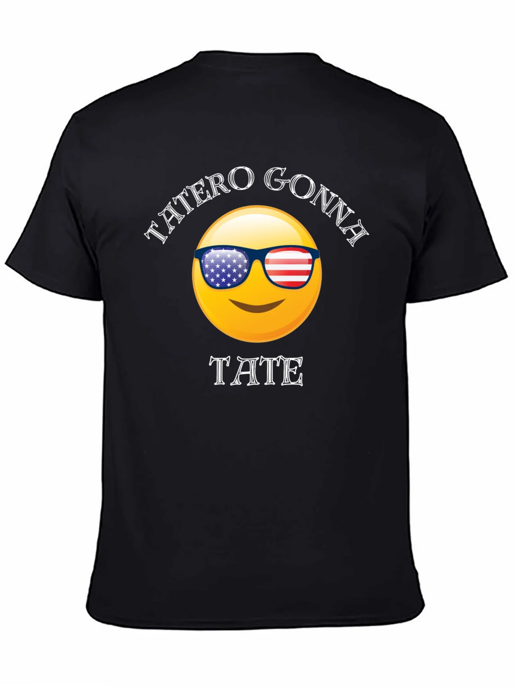 Tatero Gonna Tate T-Shirt Emoji Sunglasses USA Flag Graphic product image 3