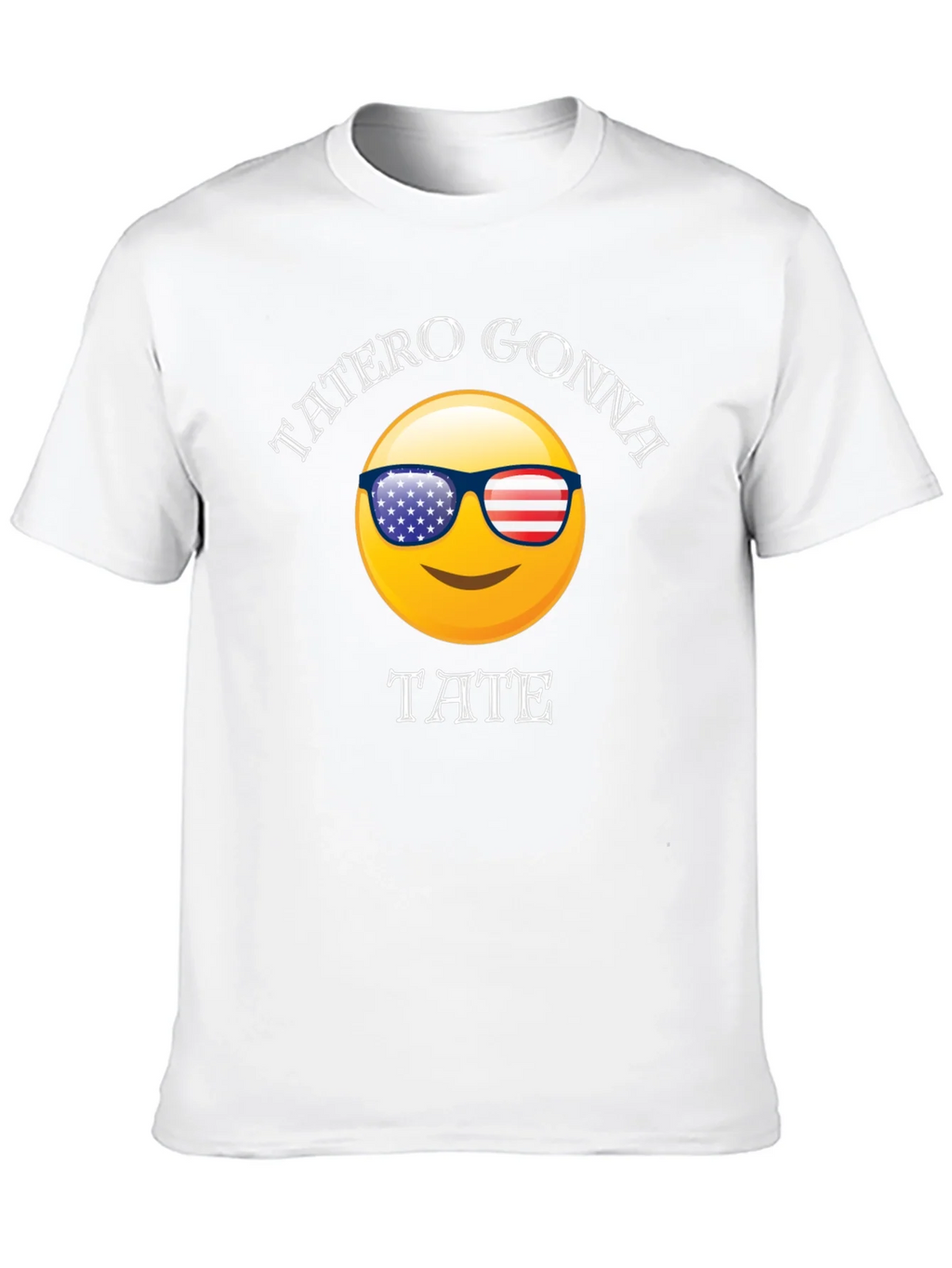 Tatero Gonna Tate T-Shirt Emoji Sunglasses USA Flag Graphic product image 8