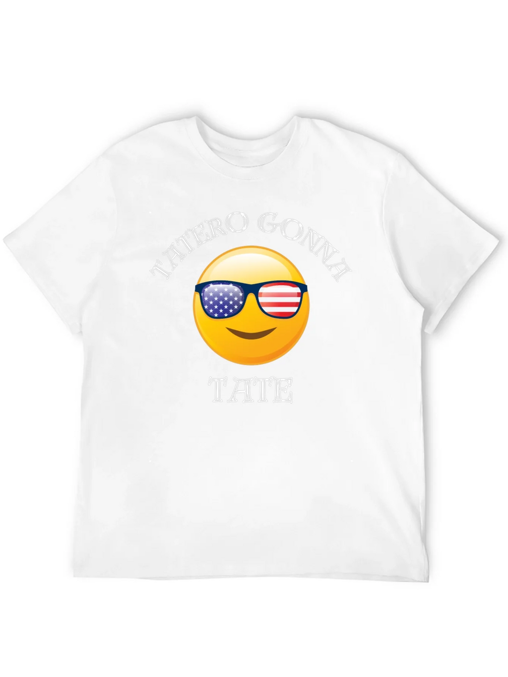 Tatero Gonna Tate T-Shirt Emoji Sunglasses USA Flag Graphic product image 10