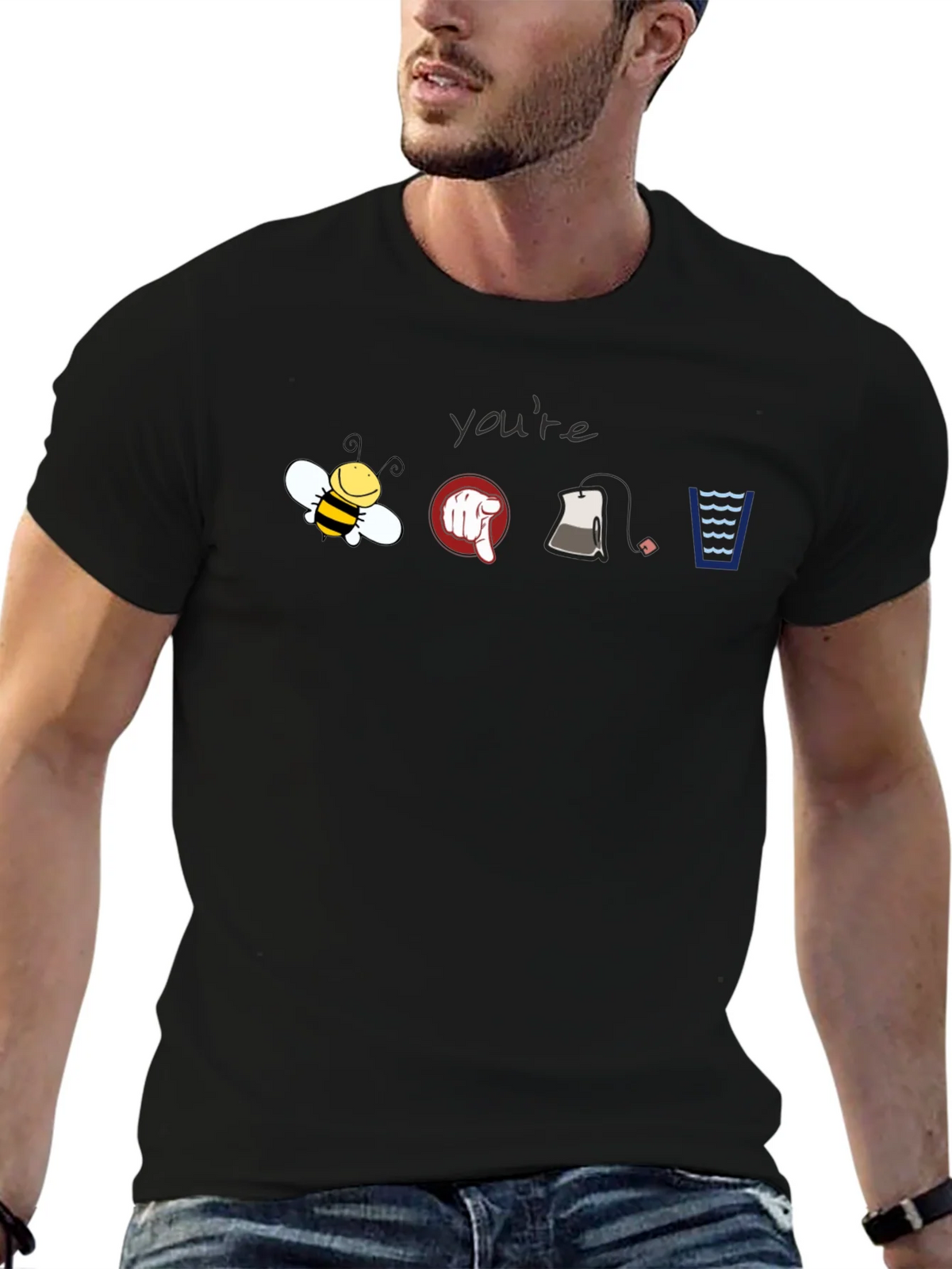 Youre Bee Point Tea Waves T-Shirt product image 5