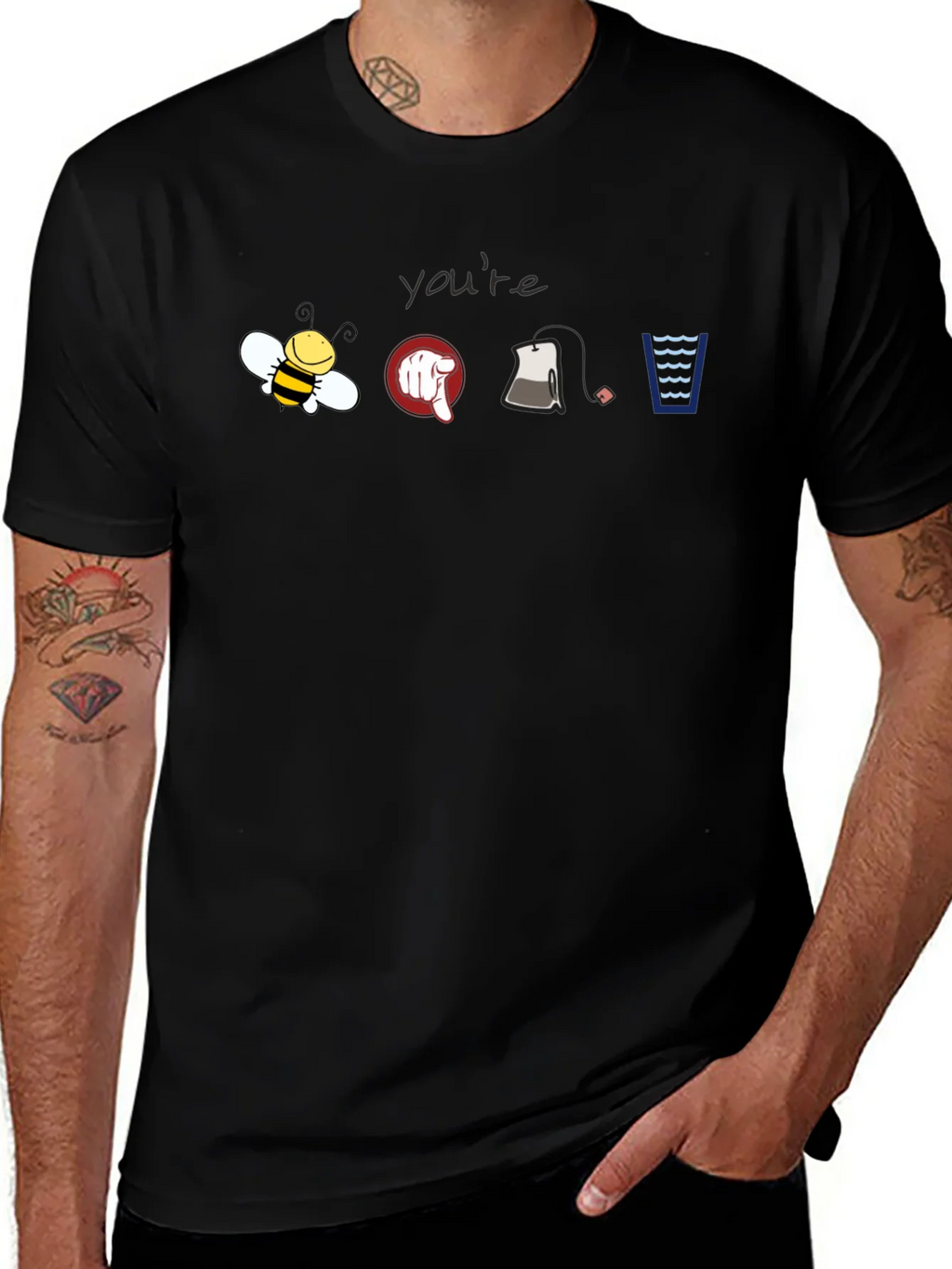 Youre Bee Point Tea Waves T-Shirt product image 1