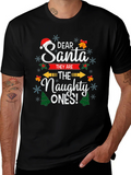 Dear Santa The Naughty Ones Christmas Graphic T-Shirt product image 1