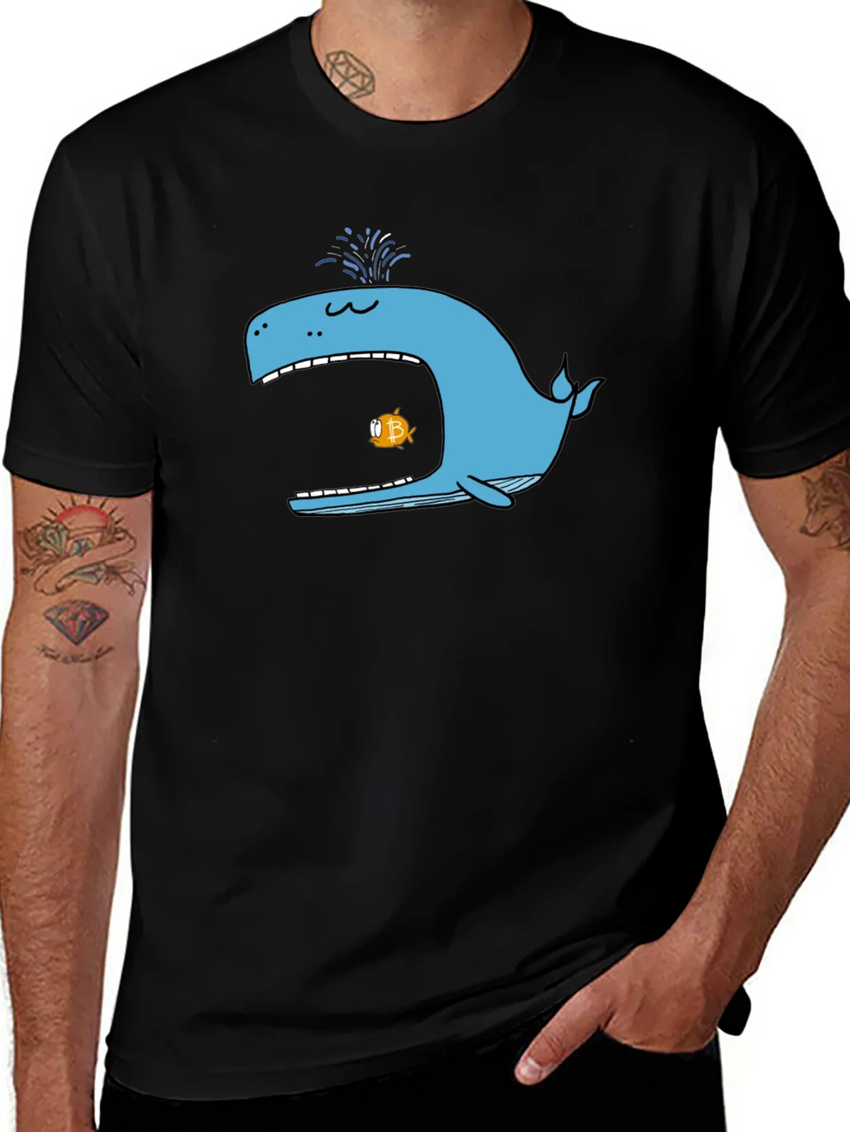 Bitcoin Whale T-Shirt - Crypto Currency Tee product image 1
